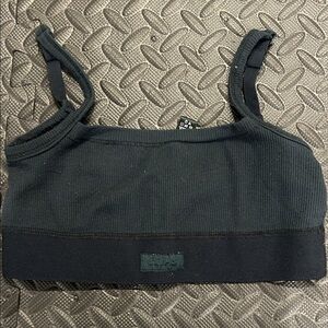 Skims dark green bra top